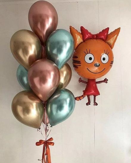 Фонтан из воздушных шаров хром и фигурный шар \"Карамелька\" — купить за 2880 ₽ Фонтан из воздушных шаров хром и фигурный шар \"Карамелька\" — воздушные шары с доставкой в Москве