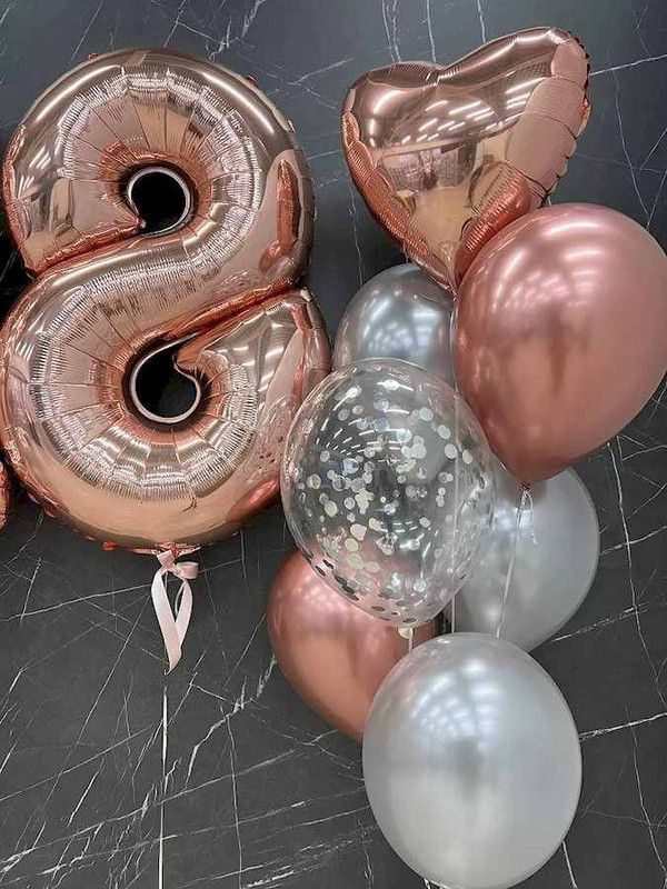 Сет на 8 марта из фонтана и цифры — купить за 2520 ₽ Сет на 8 марта из фонтана и цифры — воздушные шары с доставкой в Москве | LovelyBall