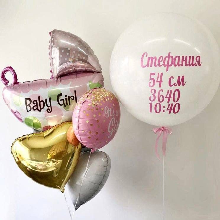 Композиция из шаров на выписку \"Самой любимой Дочурке\" — купить за 4680 ₽ Композиция из шаров на выписку \"Самой любимой Дочурке\" — воздушные шары с доставкой в Москве | LovelyBall