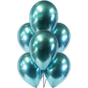 Гелиевые шары Зеленый, хром