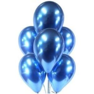 Гелиевые шары Синий, хром