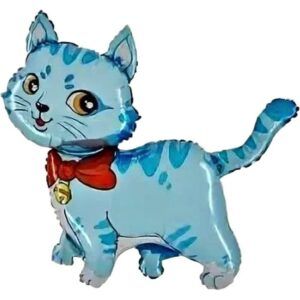 Кошечка с бантом на палочке