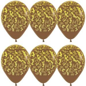 Шар Камуфляж, Кофе (074), пастель, 5 ст 30 см