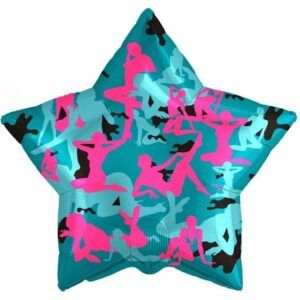 Шар Звезда, Камуфляж, Девушки 53 см