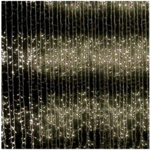 Электрическая гирлянда "Штора-водопад" светодиодная теплый белый свет 384 лампочки 3х3 м