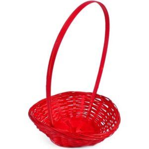 Корзина плетеная (бамбук натуральный) 19хН5/31см, круг