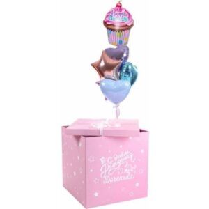 Коробка с шарами «Маленький тортик»