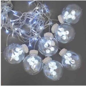 Электрическая гирлянда "Бахрома со снежинками" светодиодная белая 108 ламп 3 м