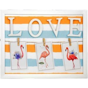 Фоторамка с прищепками 3 фото