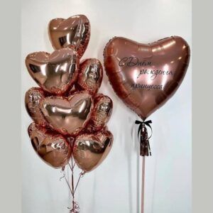 Воздушные шары сердца «Принцесса»