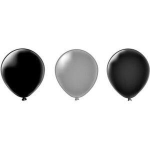 Шар Пастель черное ассорти