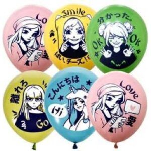 Шар Пастель ассорти рис. Девчонки Аниме