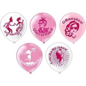 Шар Пастель шелк рис. 2ст. Комплимент девушкам (2)5 дизайнов