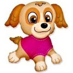 Щенок в розовом