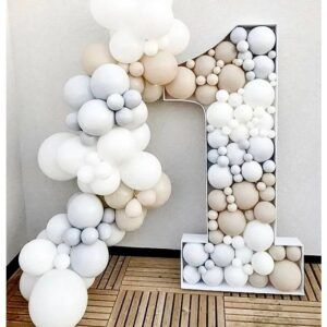 Аэромозайка из шаров цифра 1 один годик