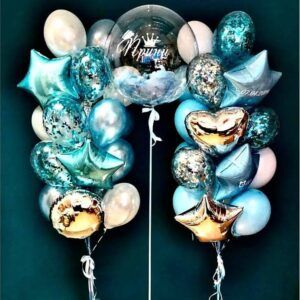 Композиция шаров мальчику Принц