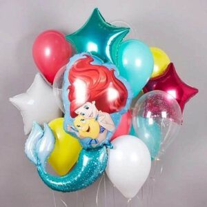Сет из шаров и фольгированной фигуры "Русалочка"