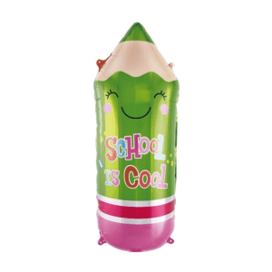 Шар (29''/74 см) Фигура, Школьный карандаш, Зеленый, 1 шт.