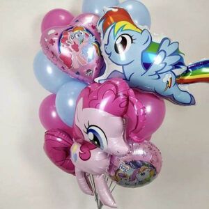 Фонтан из шаров "Мой маленький пони"