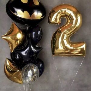 Сет из фонтана и цифры "Бэтмен"