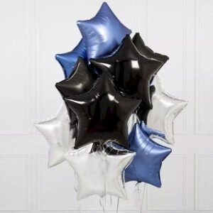 Фонтан из фольгированных звезд