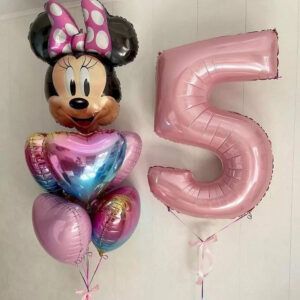 Сет с цифрой и фонтаном с Минни Маус