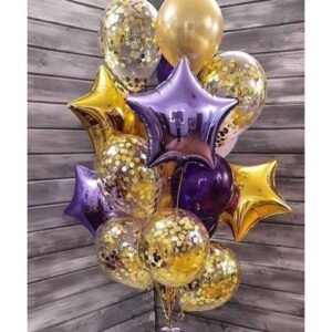 Букет шариков на новый год "Новогодняя звезда"