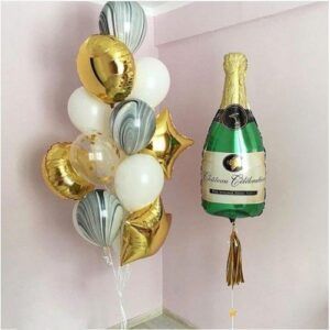 Композиция из шаров на новый год "Загадай желание"