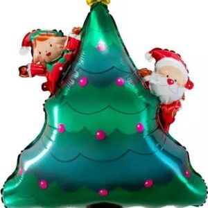 Шар (34''/86 см) Фигура, Новогодняя елочка, 1 шт.