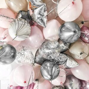 Шары под потолок «Розовый кварц»