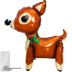 Шар 3D (22''/56 см) Фигура, Маленький олененок, 1 шт.