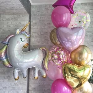 Фонтан из шаров - Утро на радуге