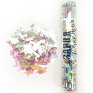 Пневмохлопушка (12/30 см), Заряд Счастья!, Звезды фольга, Хамелеон, Голография, 1 шт.