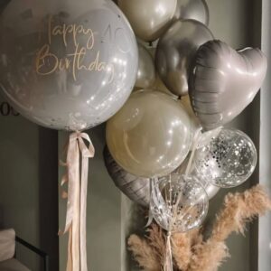 Фонтан из шаров и бабблс шар - Моя нежность