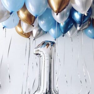 Цифра и шары под потолок