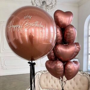 Фонтан из шаров и бабблс шар - Полнолуние