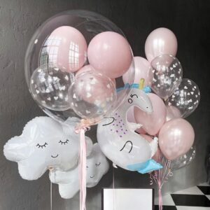 Композиция из шаров и бабблс шар - Фантазия