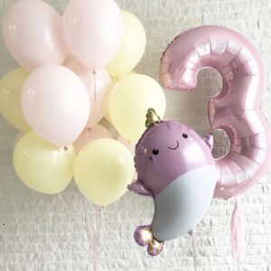 Композиция из шаров - Сказочный нарвал