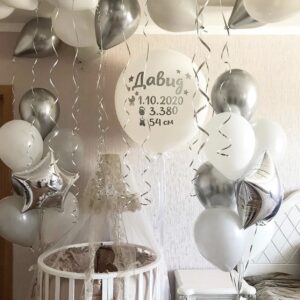 Фонтан из шаров - Морозное утро