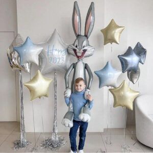 Композиция из шаров на новый год "Удачный год"