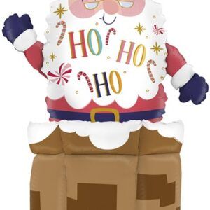 Шар 3D (28''/71 см) Фигура, Дед Мороз, 1 шт.