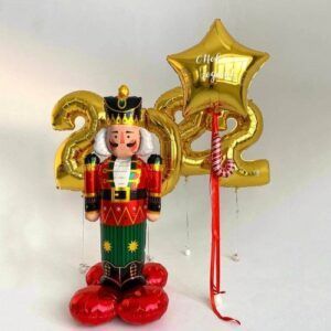 Композиция шаров на новый год "В ожидании чудес"