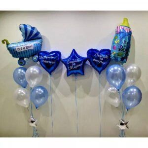 Композиция из шаров на выписку " За Сыном"