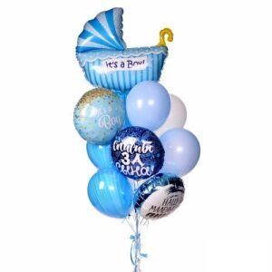 Композиция из шаров на выписку "Любимому ребеночку"