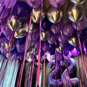 Шары под потолок "С 22летием"