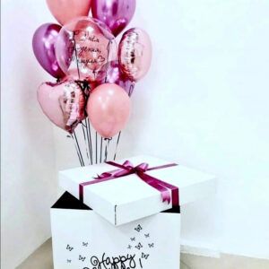 Коробка с шарами"День рождения"