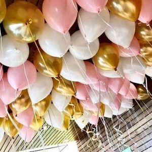Шары под потолок Розовое золото