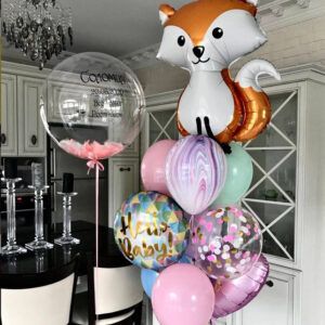 Сет из шаров  на выписку "Лисичка"