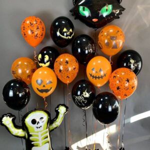 Сет из шаров  на Хэллоуин