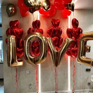 Композиция из шаров  "Романический"